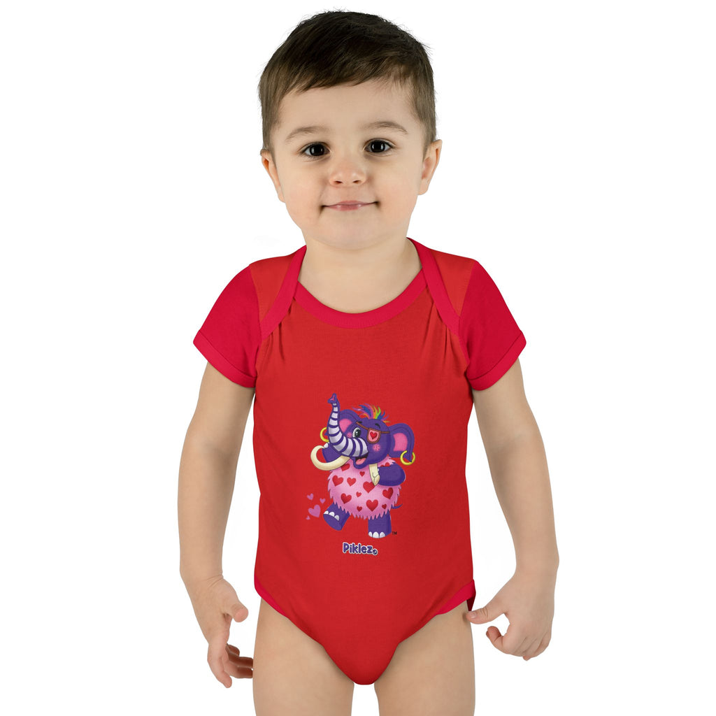 Piklez™ Infant Baby Rib Bodysuit – "Full of Love!" Graphic | Smile Universe Collection