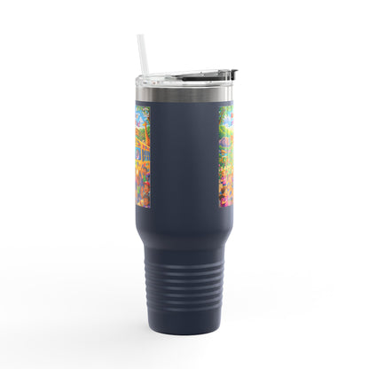 Lani™ 40oz Insulated Travel Mug – "Adventure Starts With Us!" Graphic