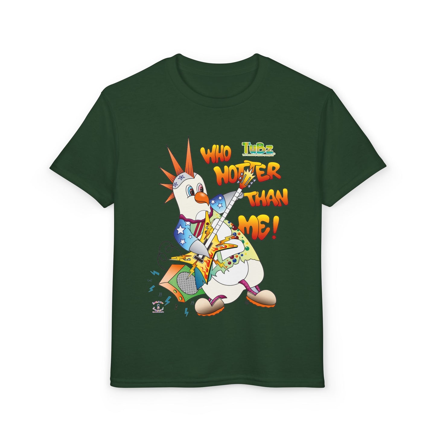 TuBz™ Rockstar Kids T-Shirt - "Who Hotter Than Me!" Graphic Tee | Smile Universe TuBz4Kidz Collection