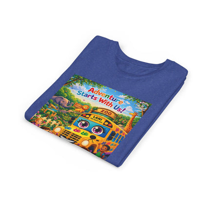 Lani™ Youth Short Sleeve Tee – "Adventure Starts With Us!" Graphic