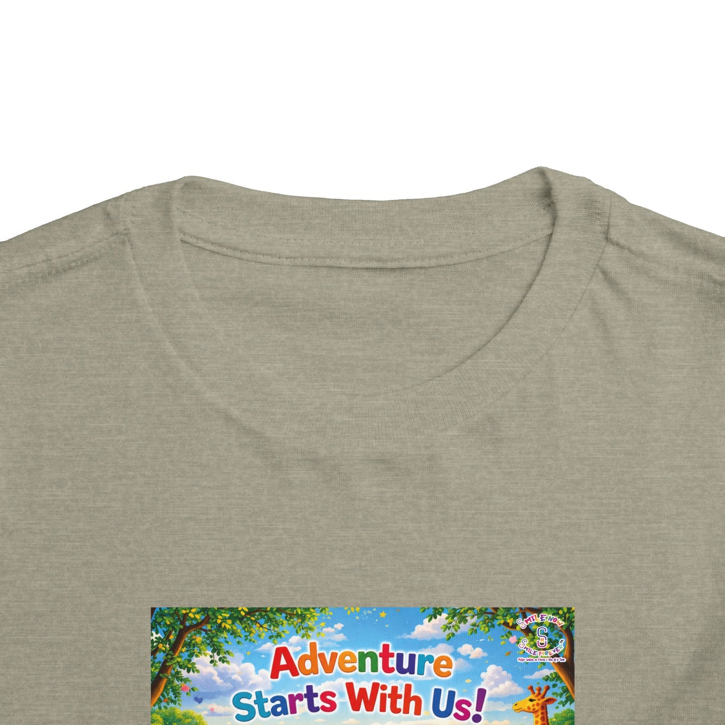 Lani™ Toddler Short Sleeve Tee – "Adventure Starts With Us!" Graphic