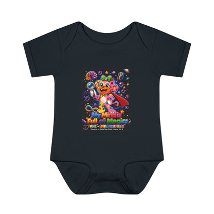 Panz™ Infant Baby Rib Bodysuit – "My Mind is Full of Magic" Graphic | Smile Universe Collection