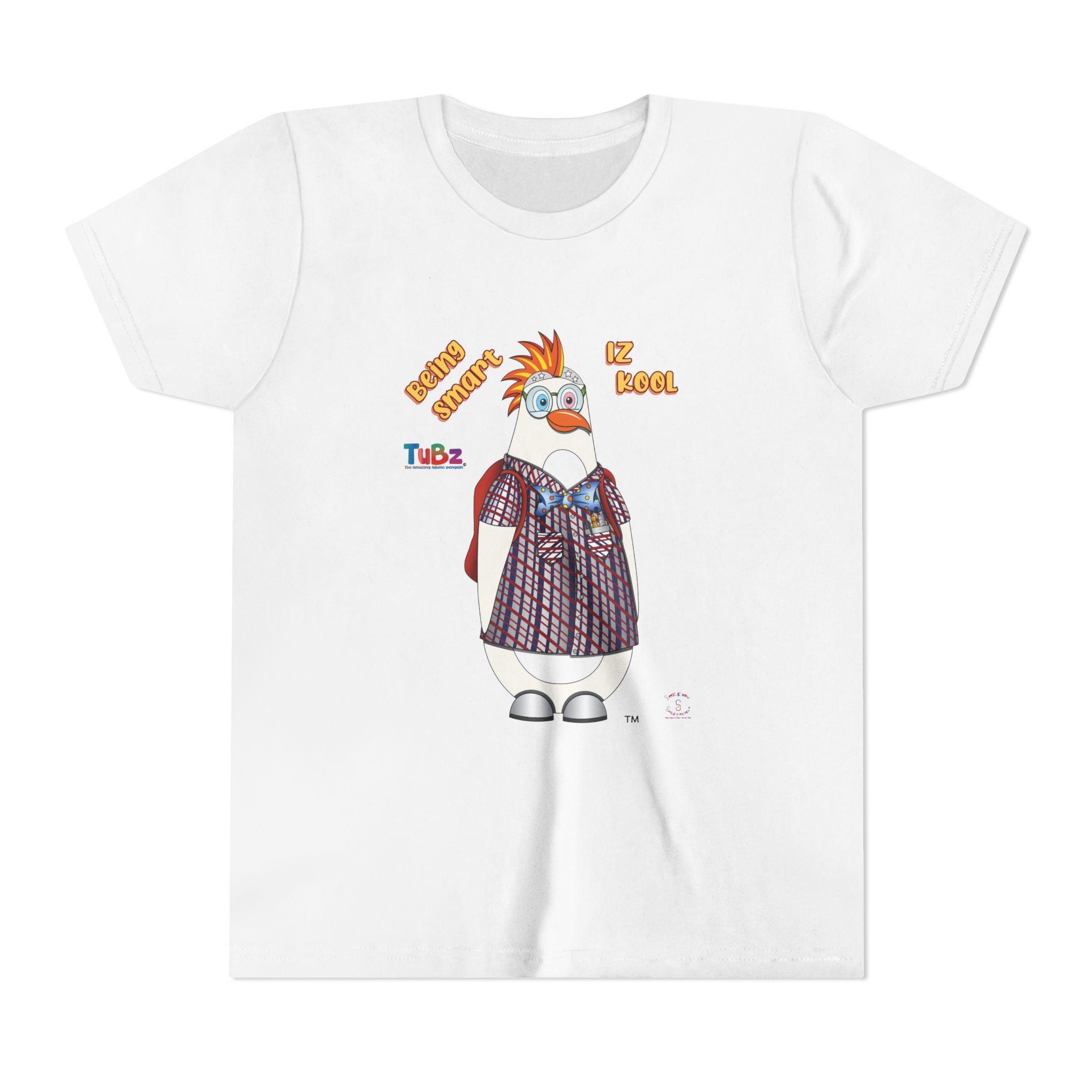 TuBz™ "Being Smart Iz Kool" Youth Graphic T-Shirt - Educational Kids Tee | TuBz4Kidz