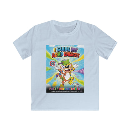 Potz™ Kids Softstyle Tee – "I Guide My ADHD Energy!" Graphic Tee | Smile Universe Collection