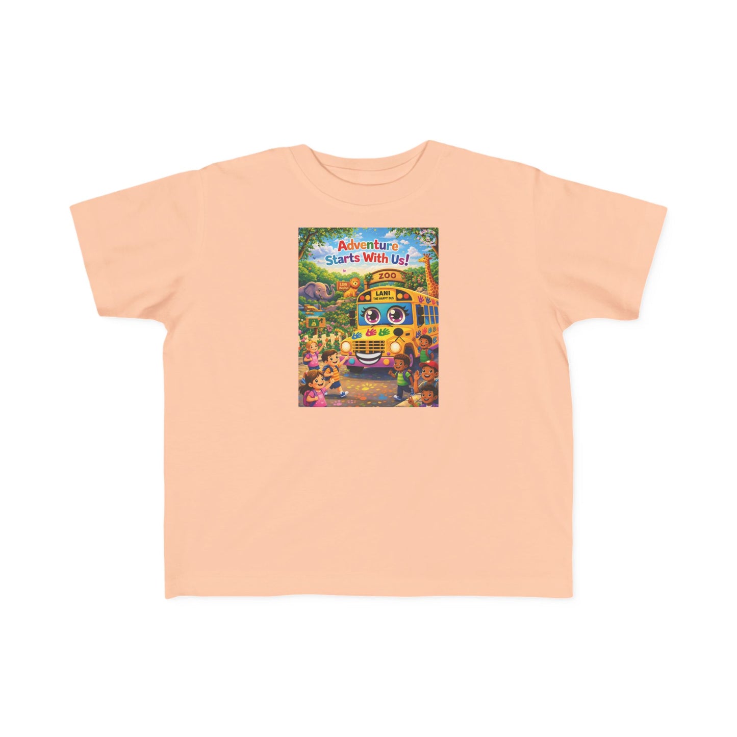 Lani™ Toddler's Fine Jersey Tee – "Adventure Starts With Us!" Graphic