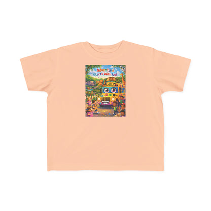 Lani™ Toddler's Fine Jersey Tee – "Adventure Starts With Us!" Graphic
