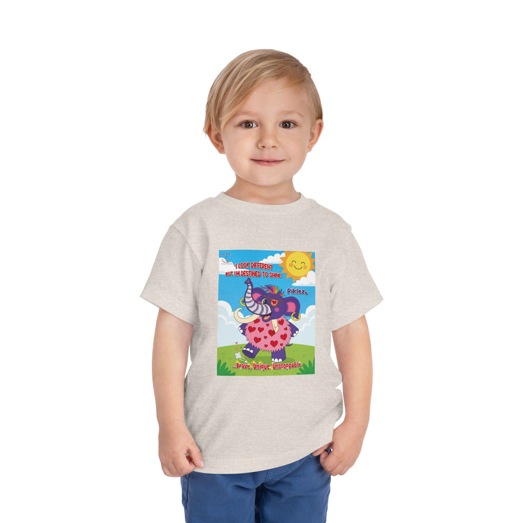 Piklez™ Toddler Tee – “Destined to Shine” Graphic Shirt | Smile Universe Collection
