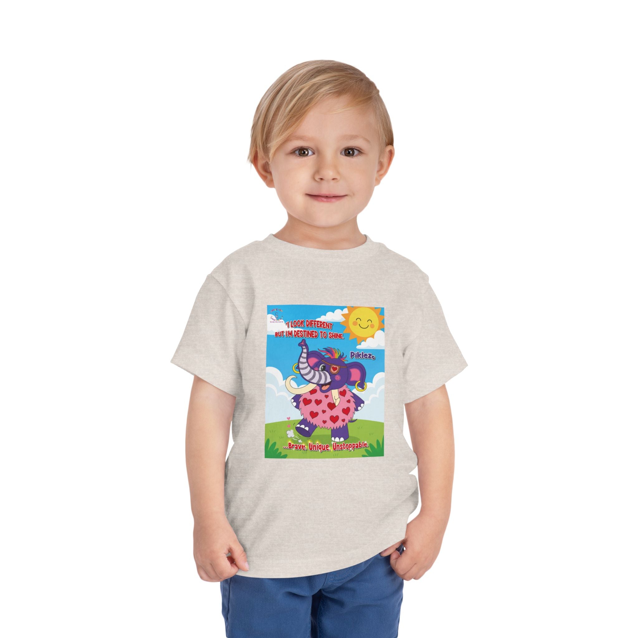 Piklez™ Toddler Tee – “Destined to Shine” Graphic Shirt | Smile Universe Collection