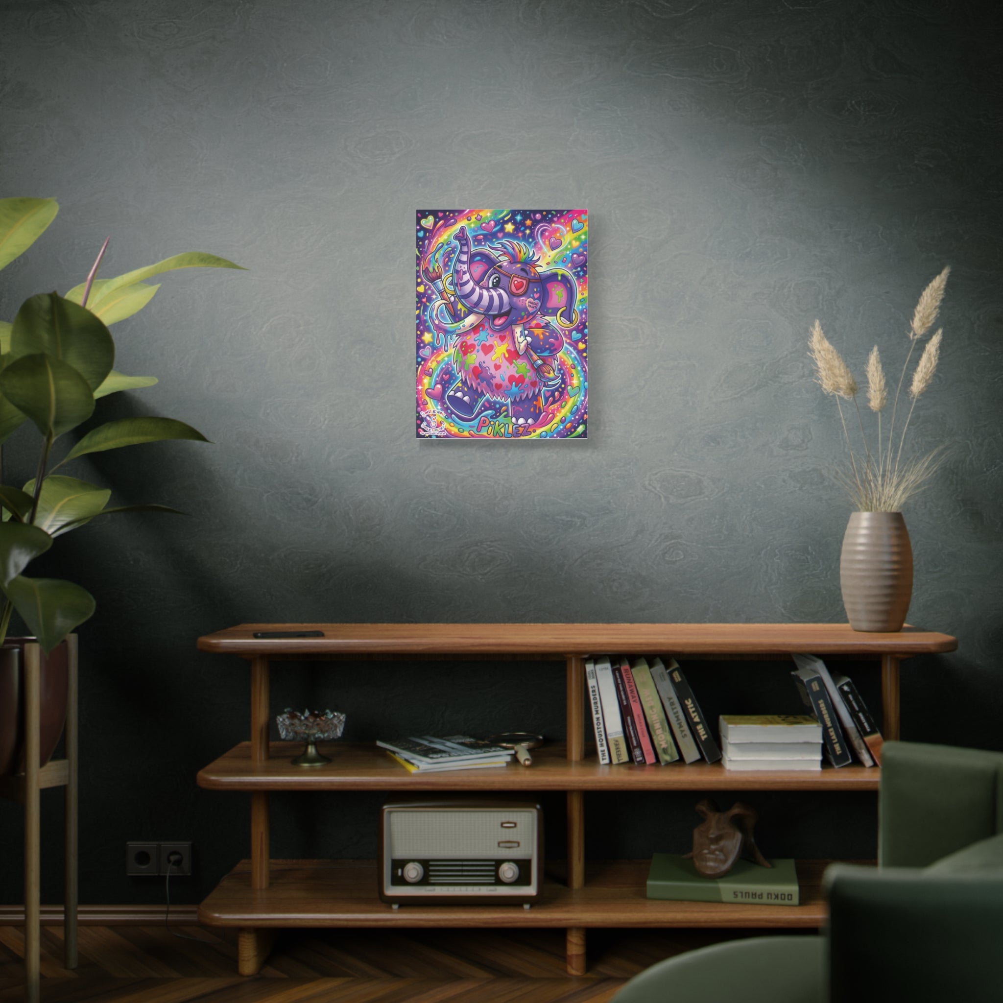 Piklez™ Matte Canvas, Stretched 1.25" – "Magic Paint!" Graphic Wall Art | Smile Universe Collection