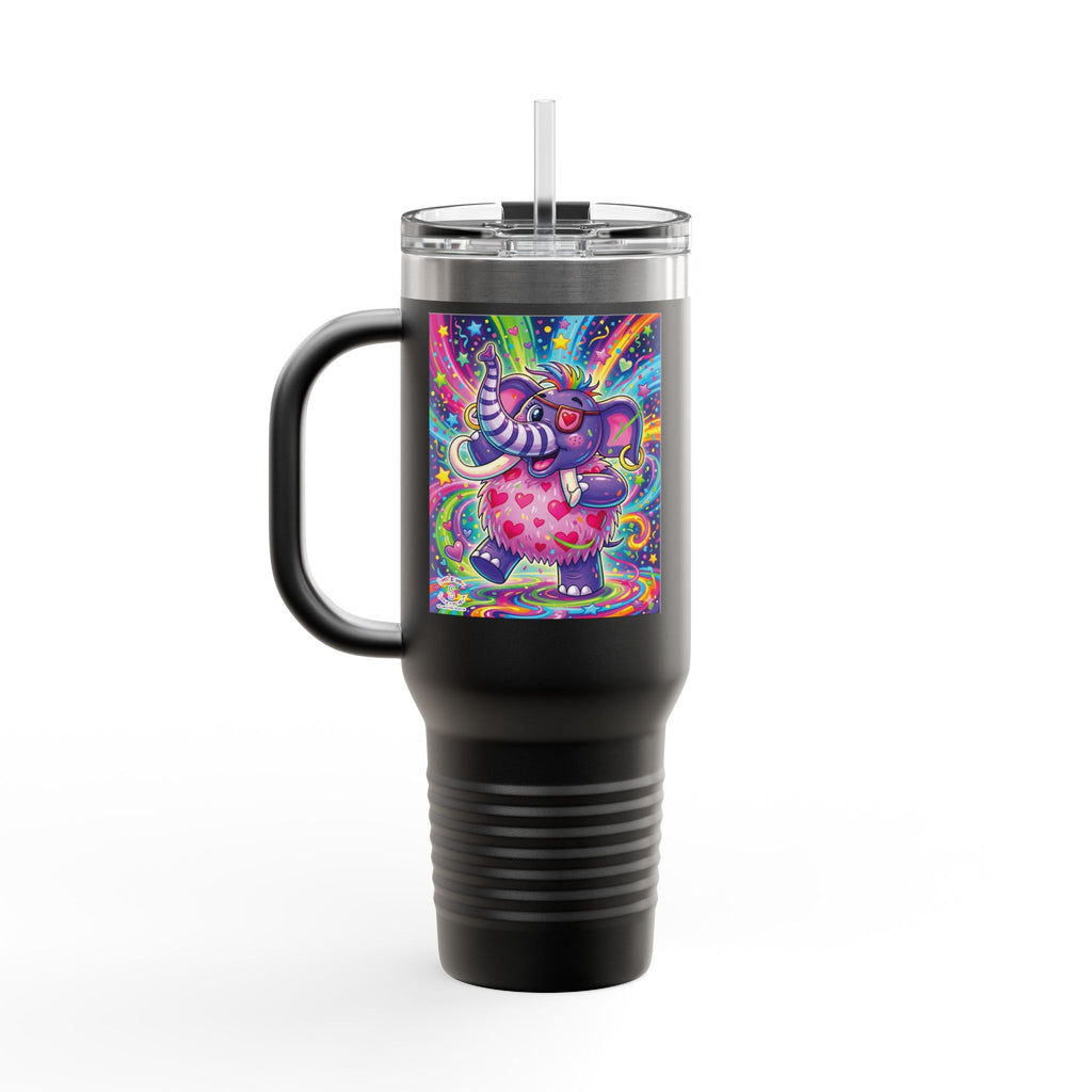 Piklez™ 40oz Insulated Travel Mug – "Born to Celebrate!" Graphic | Smile Universe Collection