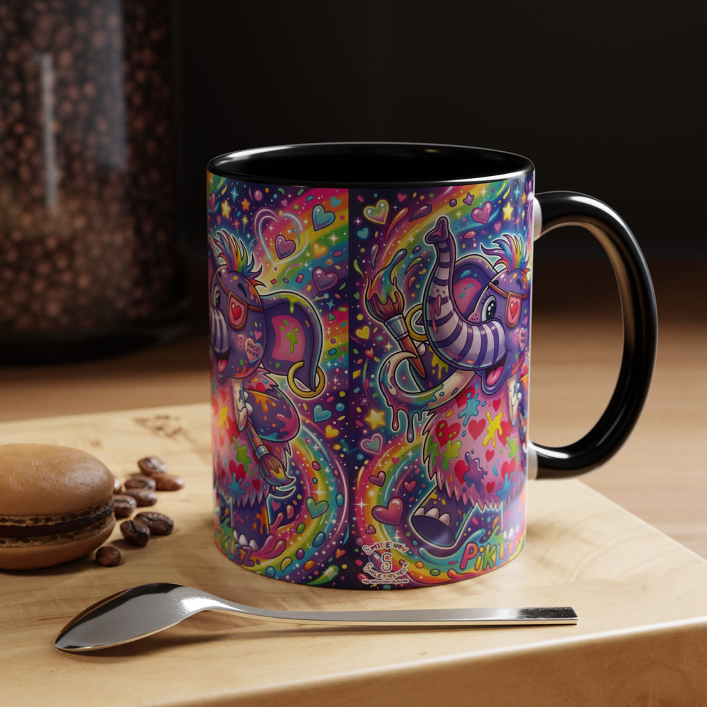 Piklez™ 15oz Ceramic Mug – "Magic Paint!" Graphic | Smile Universe Collection