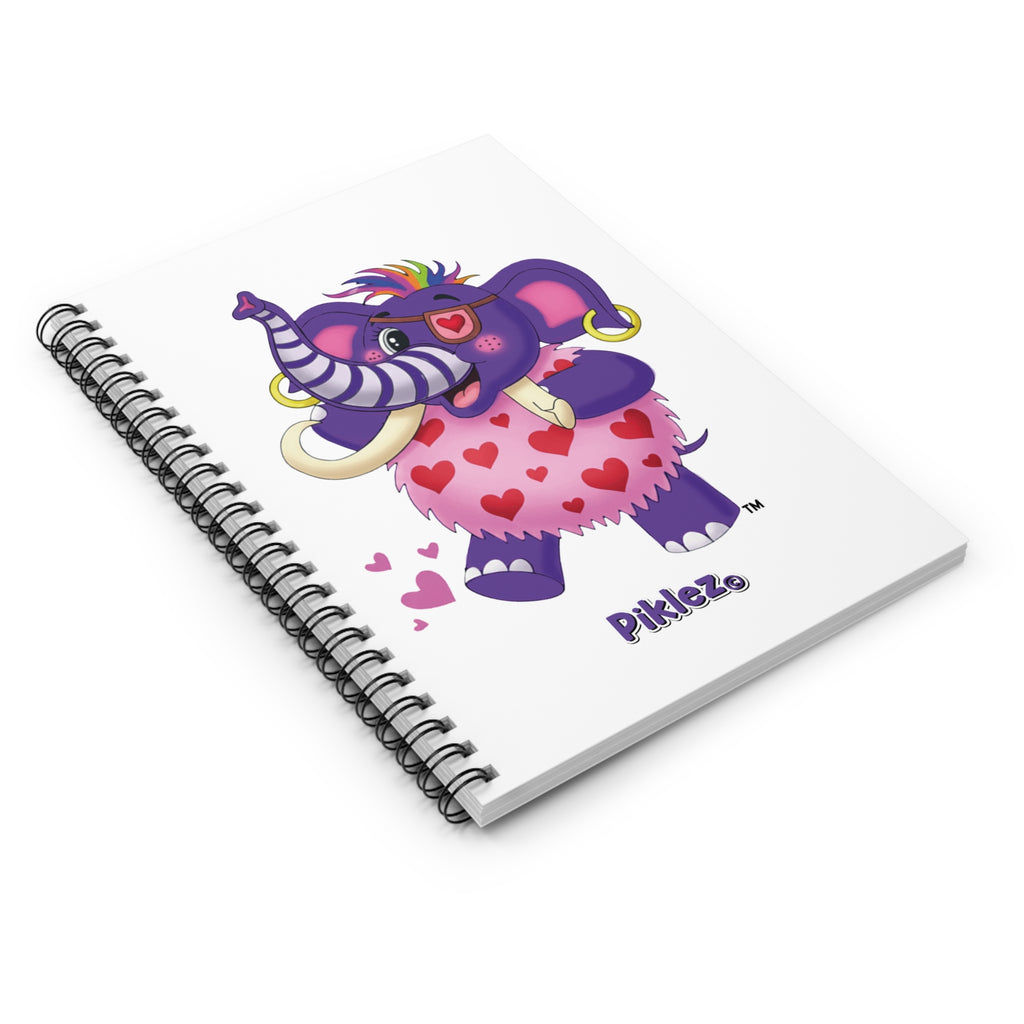 Piklez™ Spiral Notebook – Ruled Line | "Full of Love!" Graphic | Smile Universe Collection