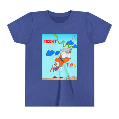 TuBz™ "I Can Do Hard Things" Youth T-Shirt | Youth Short Sleeve Tee - Motivational Kids Graphic Tee