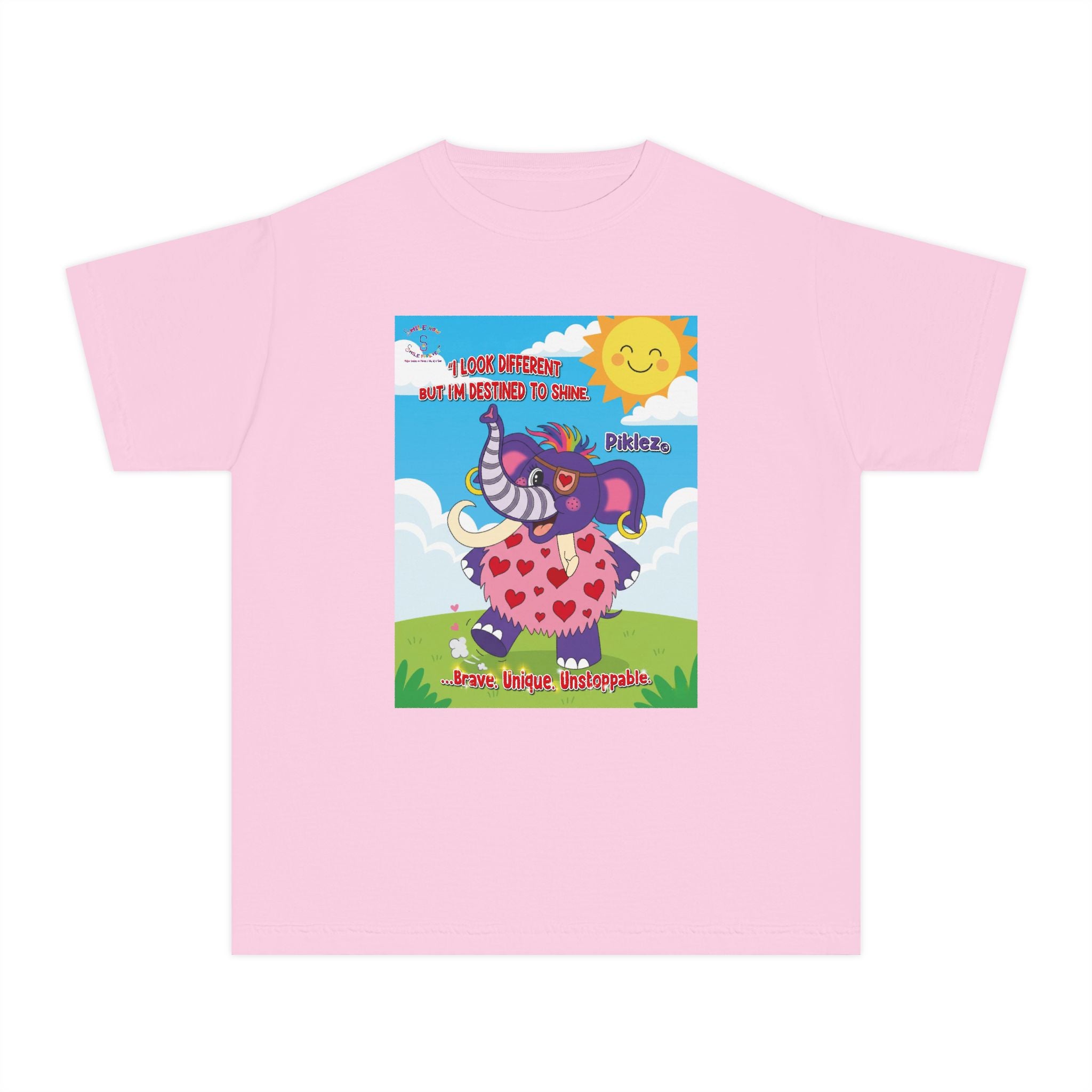 Piklez™ Youth Tee – “Destined to Shine” Graphic T-Shirt | Smile Universe Collection