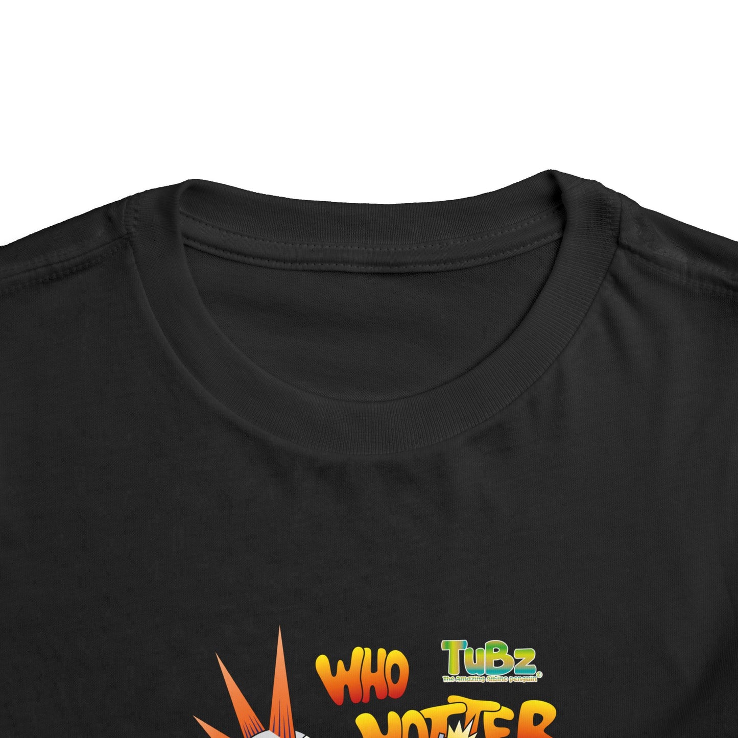 TuBz™ Rockstar Kids T-Shirt - "Who Hotter Than Me!" Graphic Tee | Smile Universe TuBz4Kidz Collection