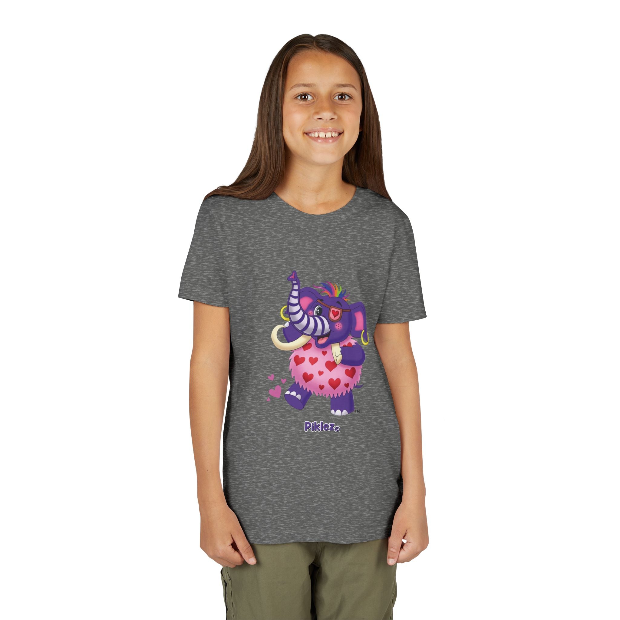 Piklez™ Youth Short Sleeve Tee – "Full of Love!" Graphic Shirt | Smile Universe Collection