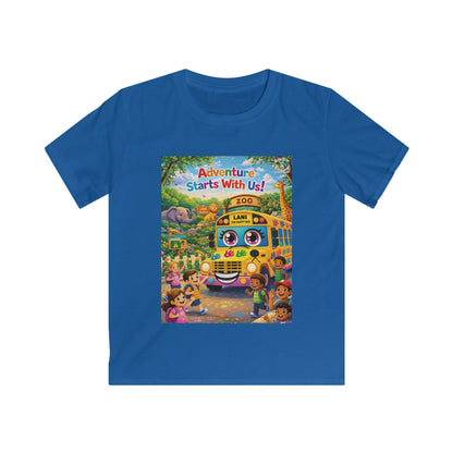 Lani™ Kids Softstyle Tee – "Adventure Starts With Us!" Graphic