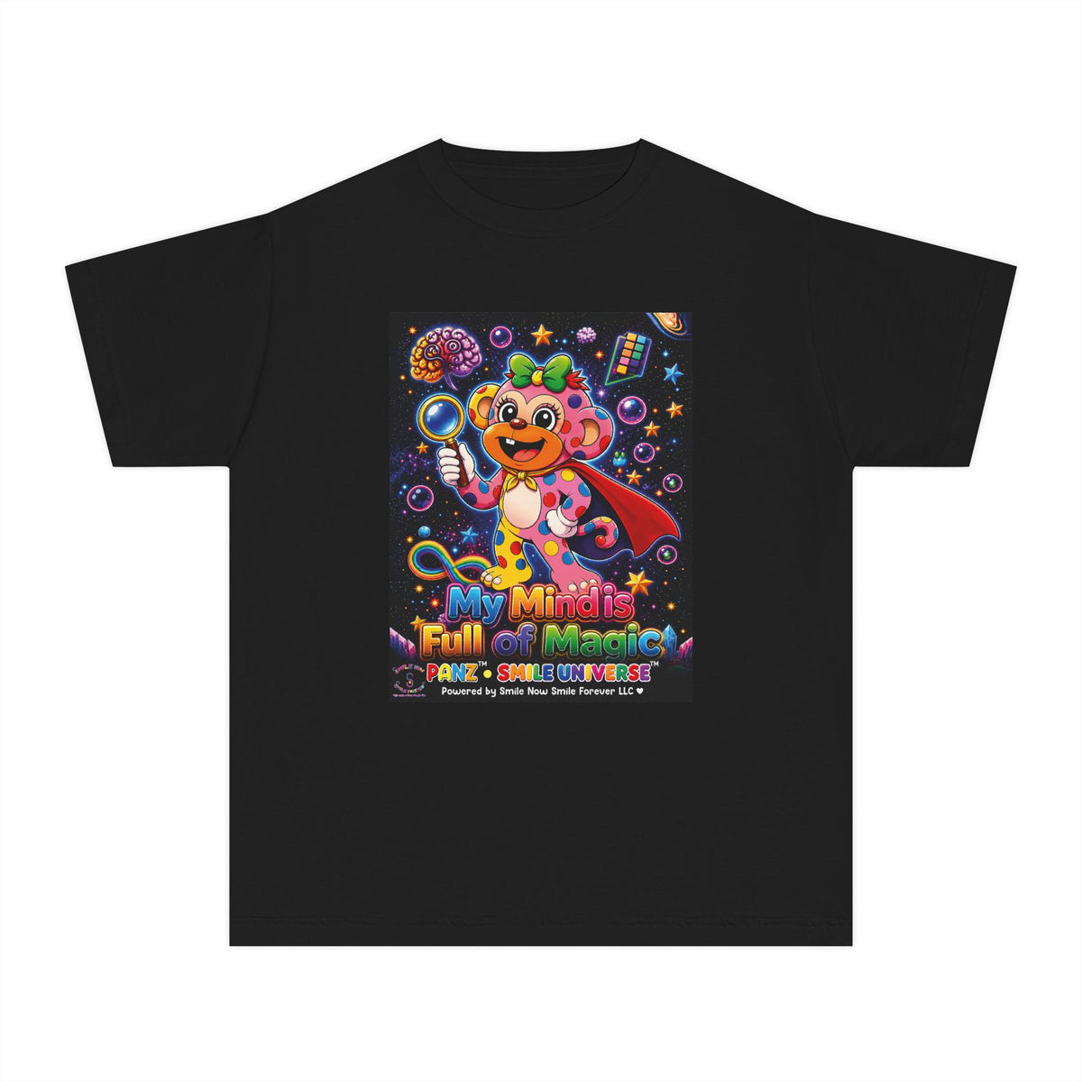 Panz™ Youth Midweight Tee – "My Mind is Full of Magic" Graphic | Smile Universe Collection