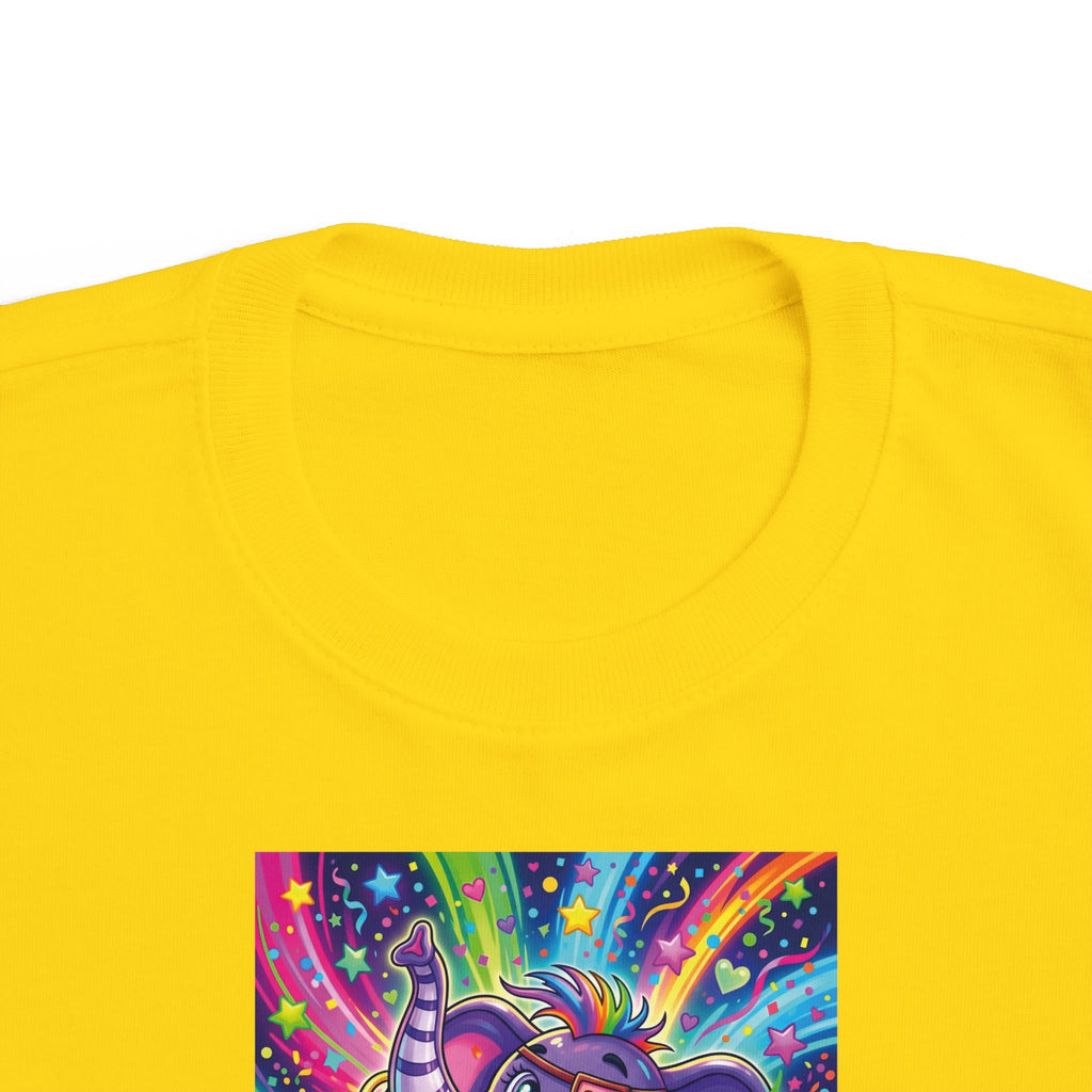 Piklez™ Toddler's Fine Jersey Tee – "Born to Celebrate!" Graphic Shirt | Smile Universe Collection