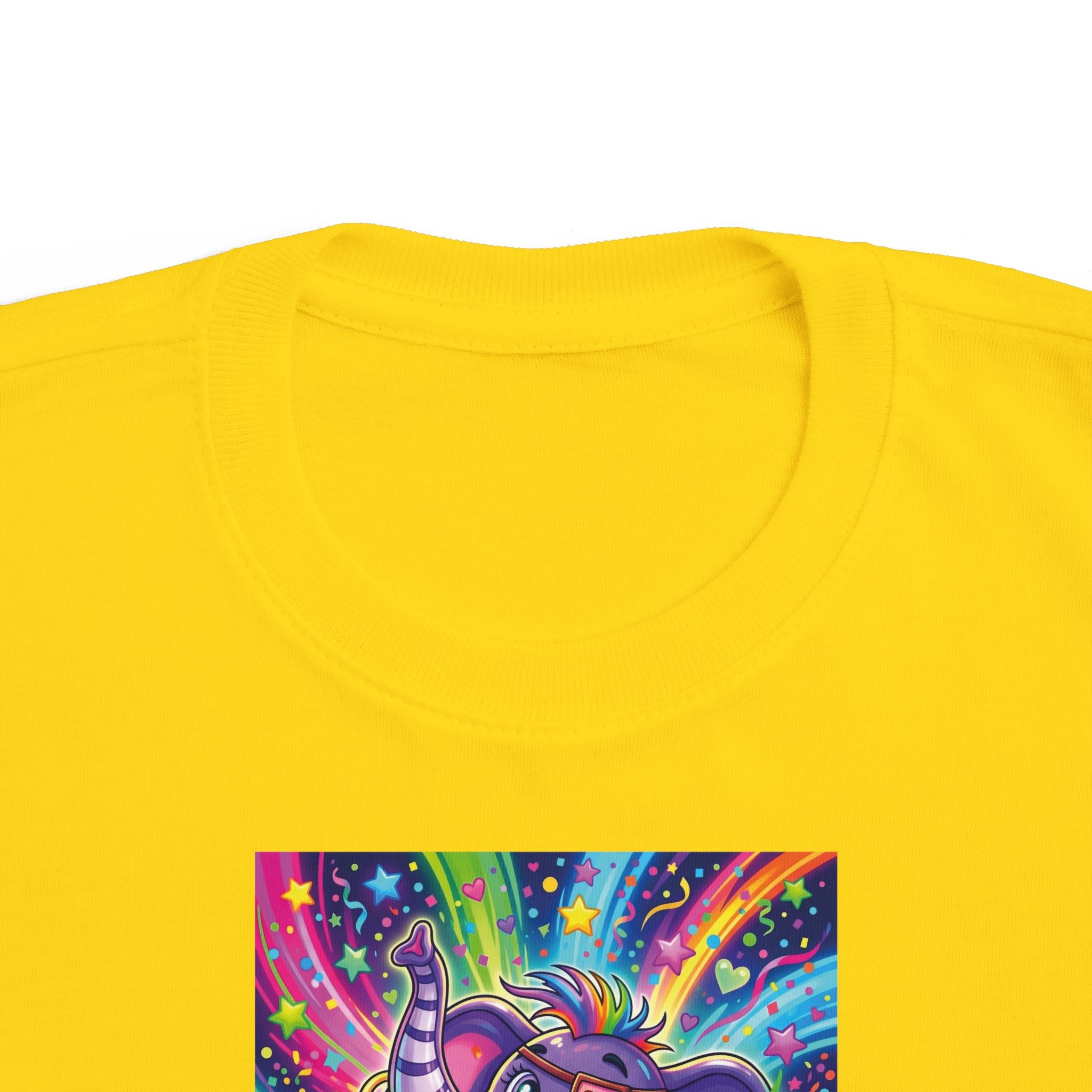 Piklez™ Toddler's Fine Jersey Tee – "Born to Celebrate!" Graphic Shirt | Smile Universe Collection