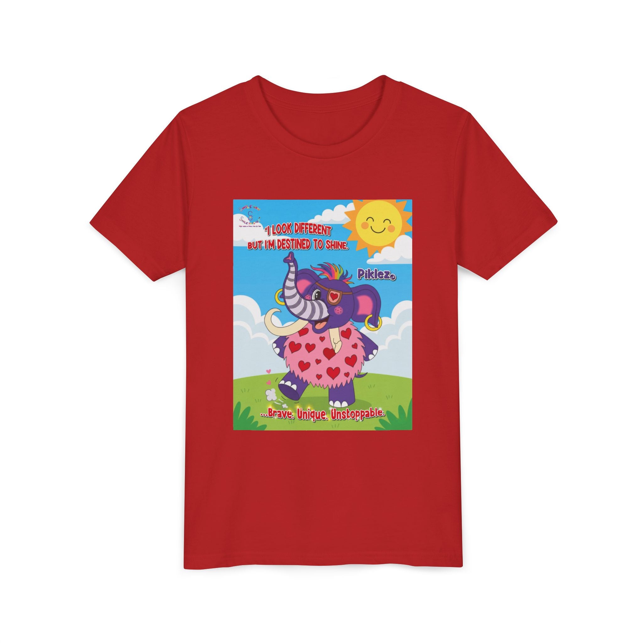 Piklez™ Kids T-Shirt Youth Tee – “Destined to Shine” Graphic Tee | Smile Universe Collection