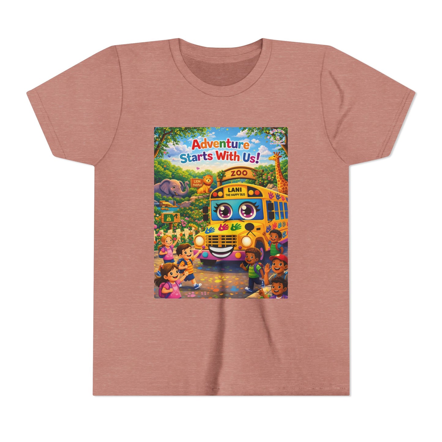 Lani™ Youth Short Sleeve Tee – "Adventure Starts With Us!" Graphic