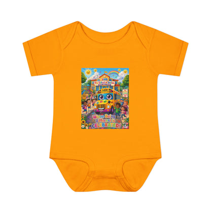Lani™ Infant Baby Rib Bodysuit – "Where Being Different is CELEBRATED!" Graphic