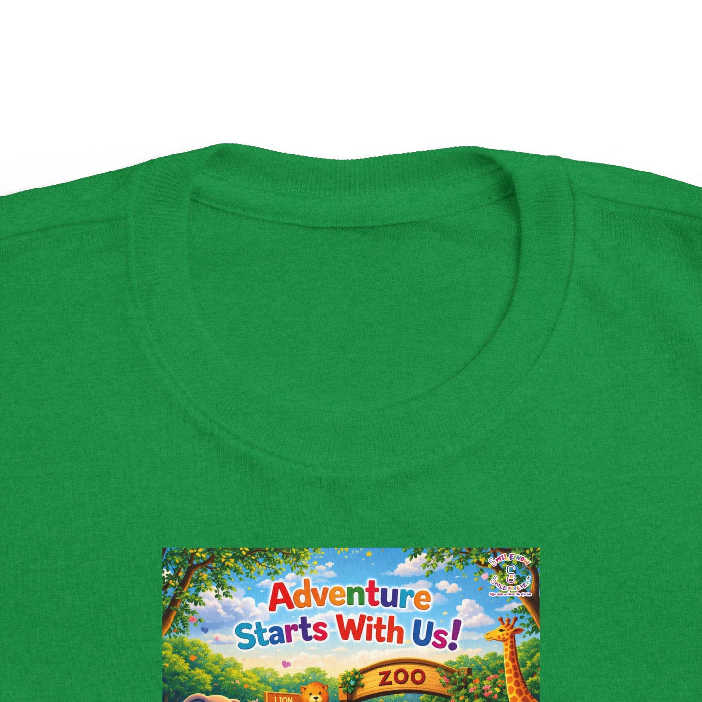 Lani™ Toddler's Fine Jersey Tee – "Adventure Starts With Us!" Graphic