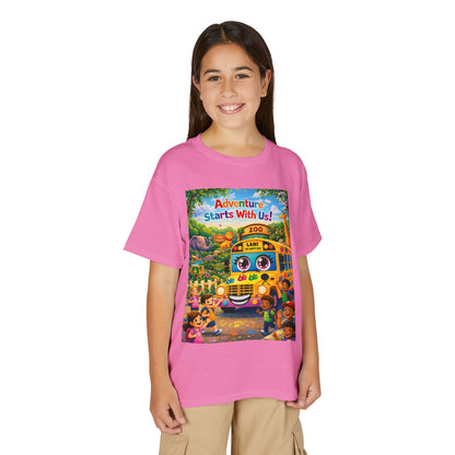 Lani™ Youth DryBlend® T-Shirt – "Adventure Starts With Us!" Graphic