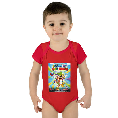 Potz™ Infant Baby Rib Bodysuit – "I Guide My ADHD Energy!" Graphic Onesie | Smile Universe Collection