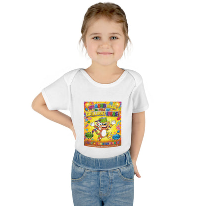Potz™ Infant Baby Rib Bodysuit – "My ADHD Brain is Full of Brilliant Ideas!" Graphic Onesie | Smile Universe Collection