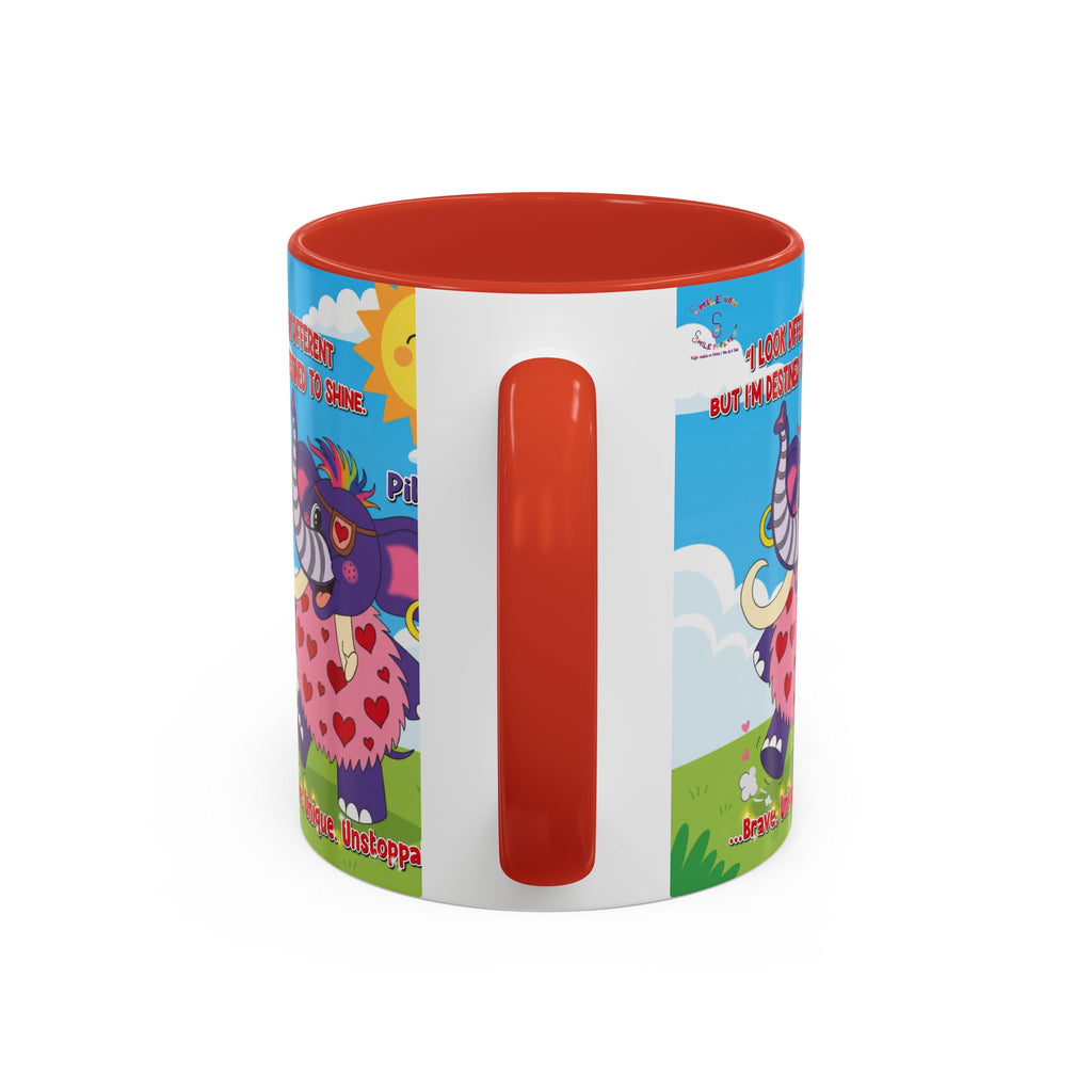 Piklez™ Accent Coffee Mug (11oz, 15oz) – “Destined to Shine” | Smile Universe Collection