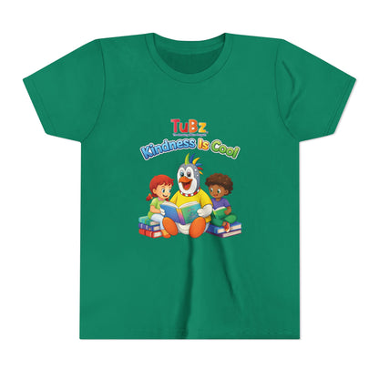 TuBz™ "Kindness Is Cool" Kids T-Shirt - Positive Message Graphic Tee | Smile Universe TuBz4Kidz