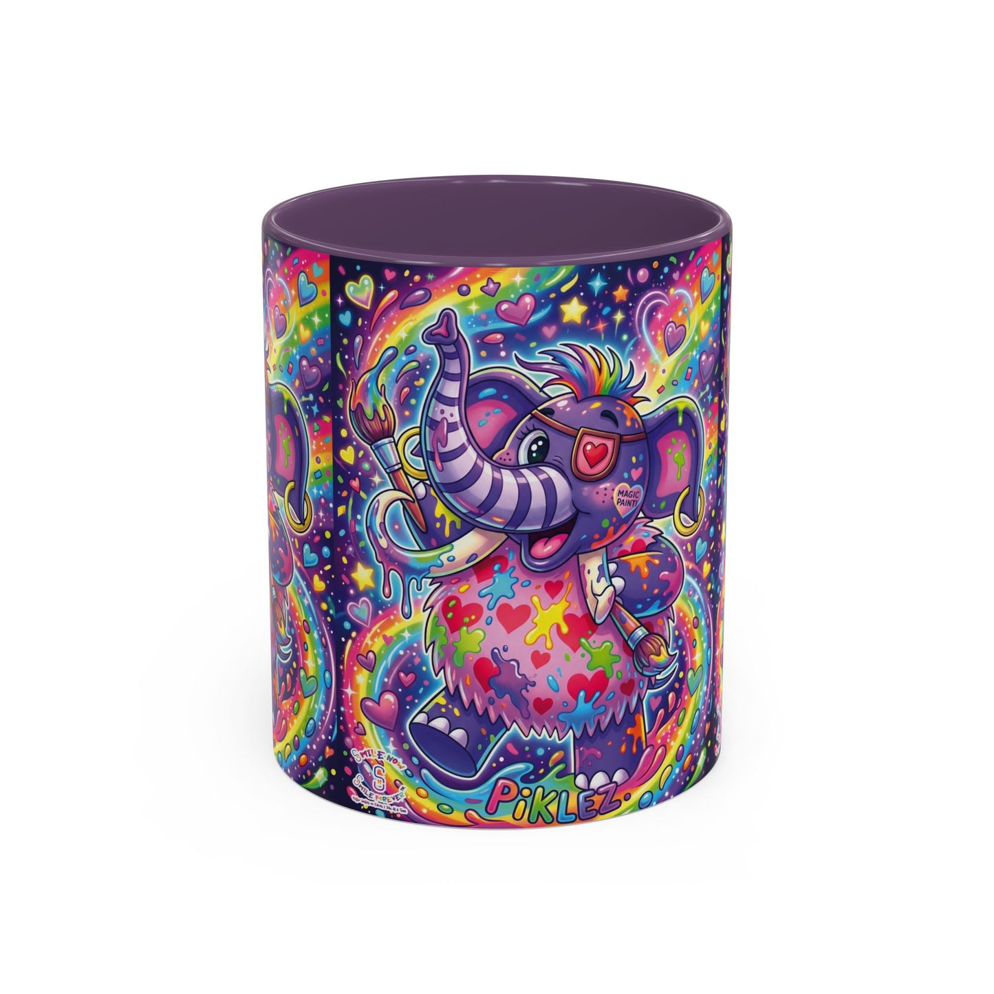 Piklez™ 15oz Ceramic Mug – "Magic Paint!" Graphic | Smile Universe Collection