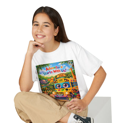 Lani™ Youth DryBlend® T-Shirt – "Adventure Starts With Us!" Graphic