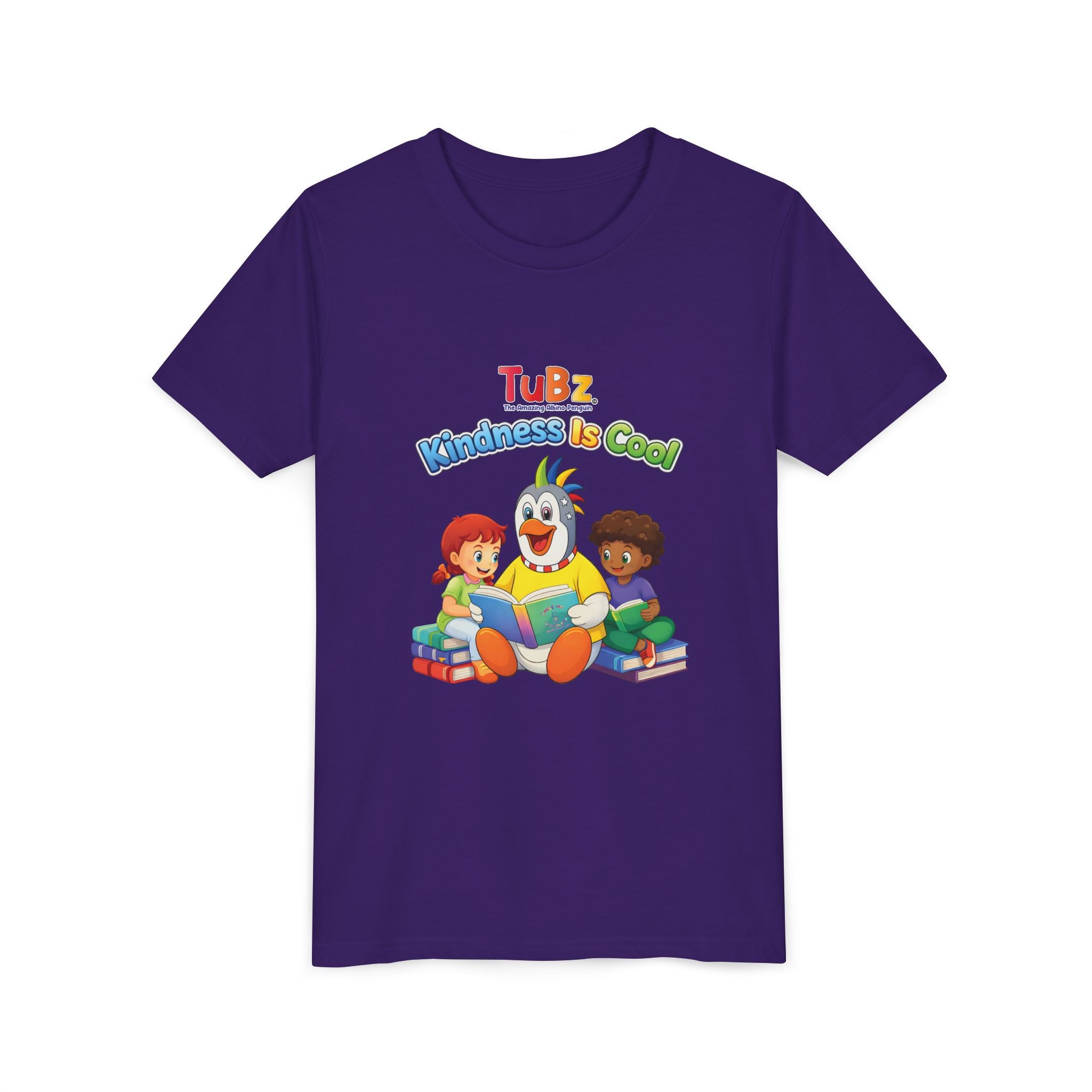 TuBz™ "Kindness Is Cool" Kids T-Shirt - Positive Message Graphic Tee | Smile Universe TuBz4Kidz