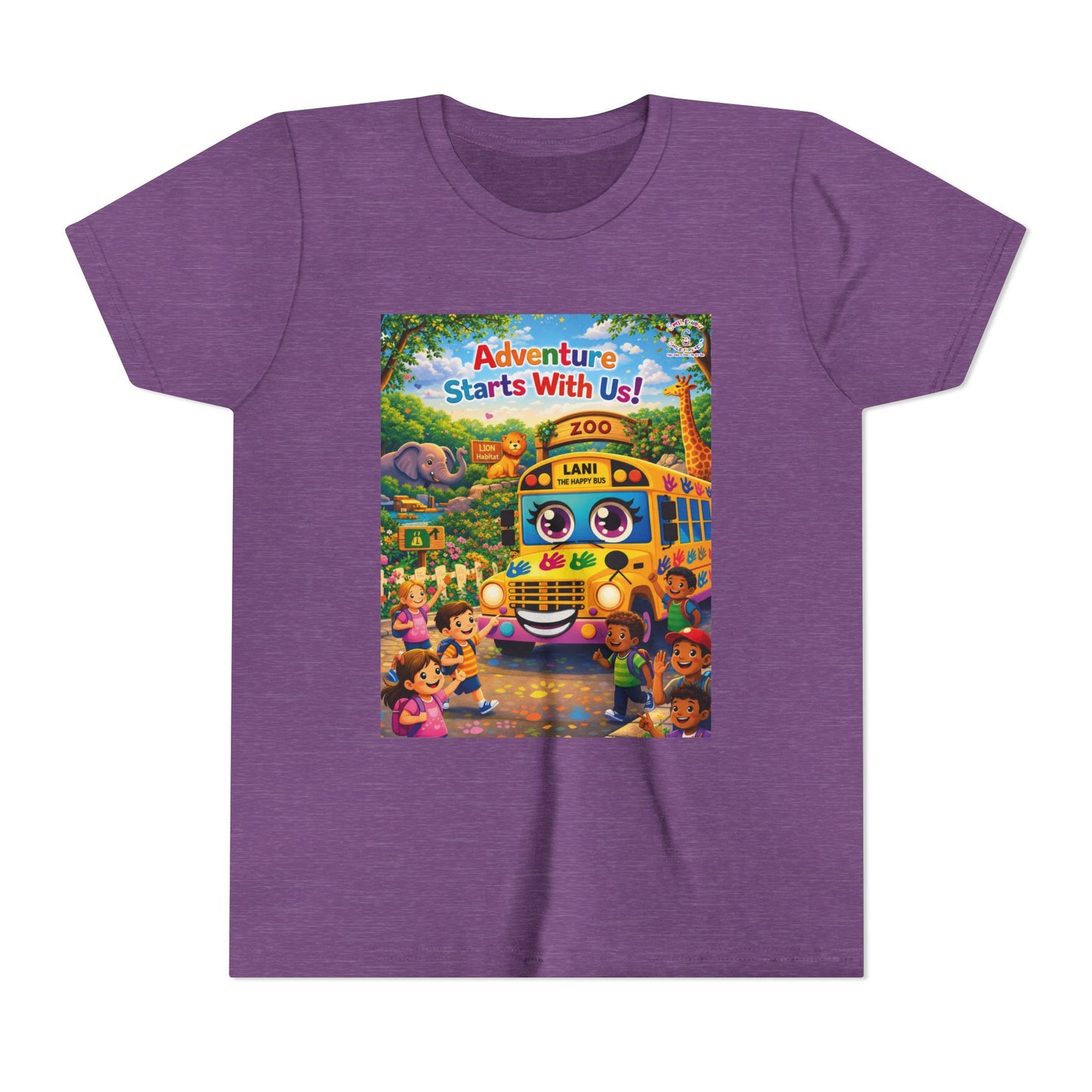 Lani™ Youth Short Sleeve Tee – "Adventure Starts With Us!" Graphic