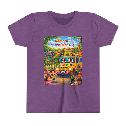 Lani™ Youth Short Sleeve Tee – "Adventure Starts With Us!" Graphic