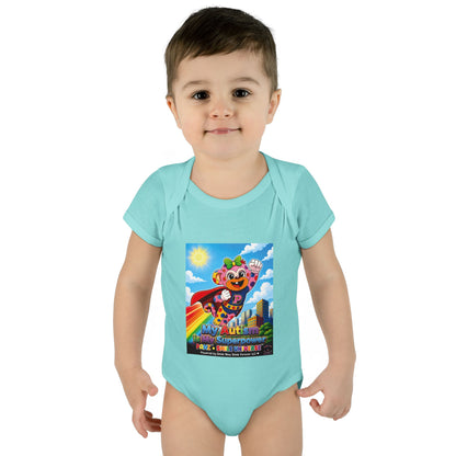 Panz™ Infant Baby Rib Bodysuit – "My Autism is My Superpower" Graphic | Smile Universe Collection