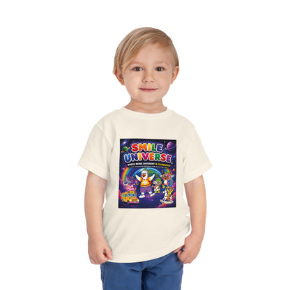 Smile Universe™ Toddler Short Sleeve Tee – "Where Being Different is CELEBRATED!" Graphic