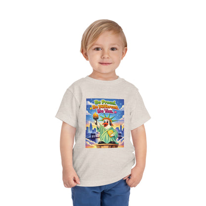 TuBz™ "Be Proud. Be Different. Be You." Toddler T- Shirt - Inspirational Kids Tee