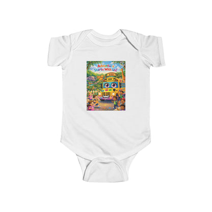 Lani™ Infant Fine Jersey Bodysuit – "Adventure Starts With Us!" Graphic