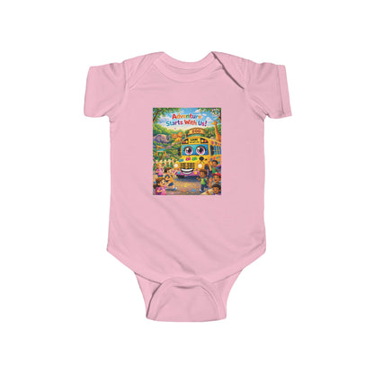 Lani™ Infant Fine Jersey Bodysuit – "Adventure Starts With Us!" Graphic