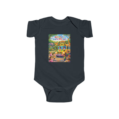 Lani™ Infant Fine Jersey Bodysuit – "Adventure Starts With Us!" Graphic