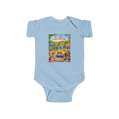 Lani™ Infant Fine Jersey Bodysuit – "Adventure Starts With Us!" Graphic