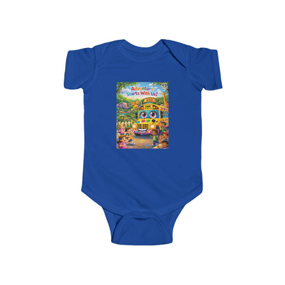 Lani™ Infant Fine Jersey Bodysuit – "Adventure Starts With Us!" Graphic