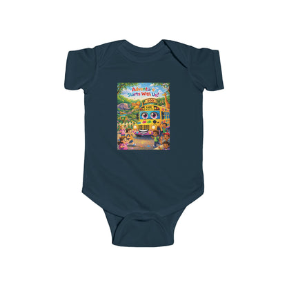 Lani™ Infant Fine Jersey Bodysuit – "Adventure Starts With Us!" Graphic
