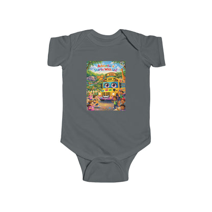 Lani™ Infant Fine Jersey Bodysuit – "Adventure Starts With Us!" Graphic
