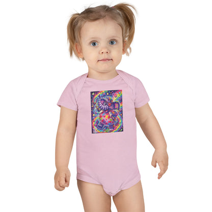 Piklez™ Baby Short Sleeve Onesie® – "Magic Paint!" Graphic | Smile Universe Collection