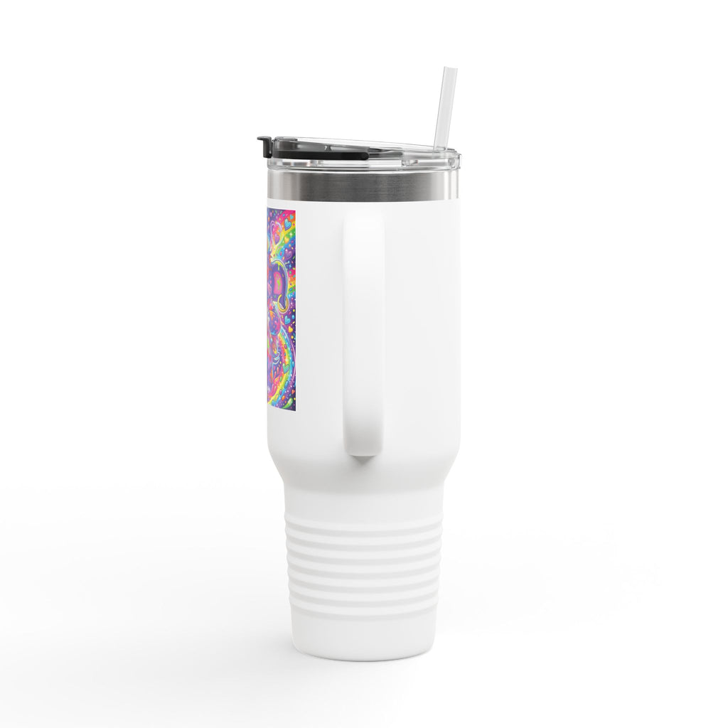 Piklez™ 40oz Insulated Travel Mug – "Magic Paint!" Graphic | Smile Universe Collection